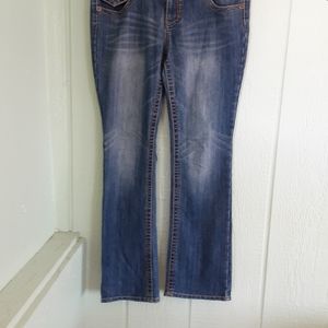 Mossimo #85 Jeans Women's Stretch Sz 13 / 36 Fit 6 Preowned Blue Denim Low Rise